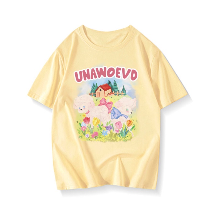 NRVP Áo Thun 100% Cotton Tay Ngắn Phong Cách Hàn Quốc Mới