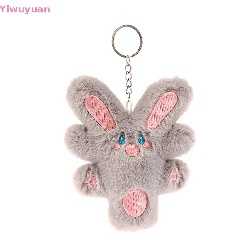 < Yiwuyuan > Móc Khóa Thỏ Nhồi Bông Mềm Mại Trang Trí Ba Lô Xe Hơi Túi Xách Quà Tặng Trẻ Em Mới