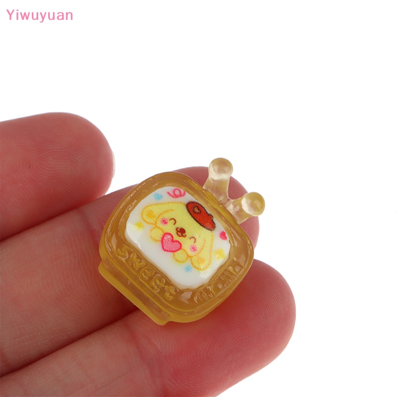 Bộ 5 Tượng Gấu / Dâu Tây Mini Bằng Nhựa Resin Phát Quang Trang Trí Mới