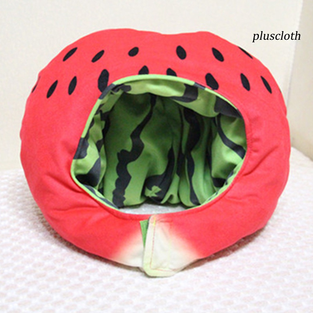 < Plus > Mũ Dưa Hấu Nhồi Bông PP Mềm Mại Không Phai Màu Có Thể Giặt Được Dùng Hóa Trang / Làm Đạo Cụ Chụp Ảnh Tiệc Tùng