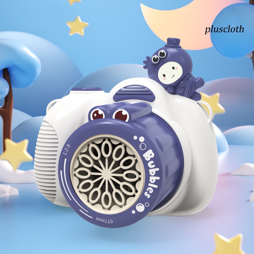 Máy Thổi Bong Bóng Cầm Tay 50ml Có Đèn 12 Lỗ Bằng ABS Dày Dặn Họa Tiết Hoạt Hình Bảo Vệ Bé