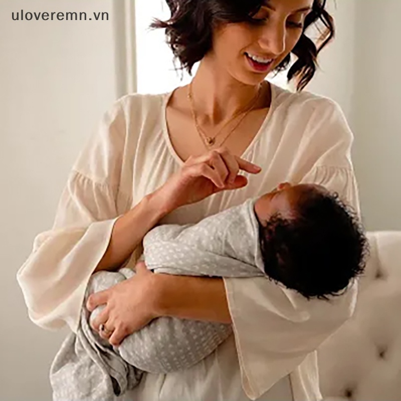 Chăn Quấn Em Bé Chất Liệu Cotton In Chữ Uloveremn Xoxo Muslin