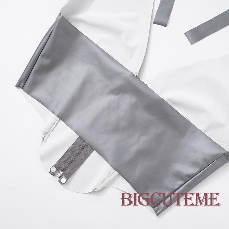 [] - Áo Không Tay Hở Lưng Cột Dây Màu Bạc Mùa Hè Cho Nữ Đi Tiệc Câu Lạc Bộ