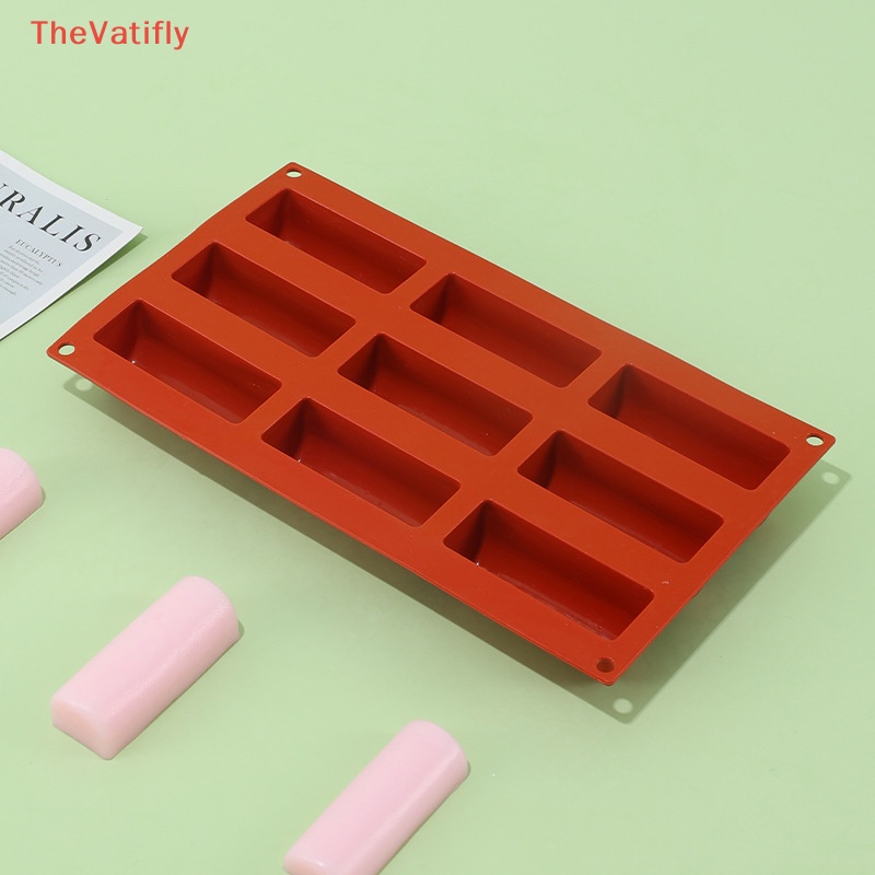 Khuôn Silicone Làm Bánh 9 Ngăn Hình Trụ Dài DIY