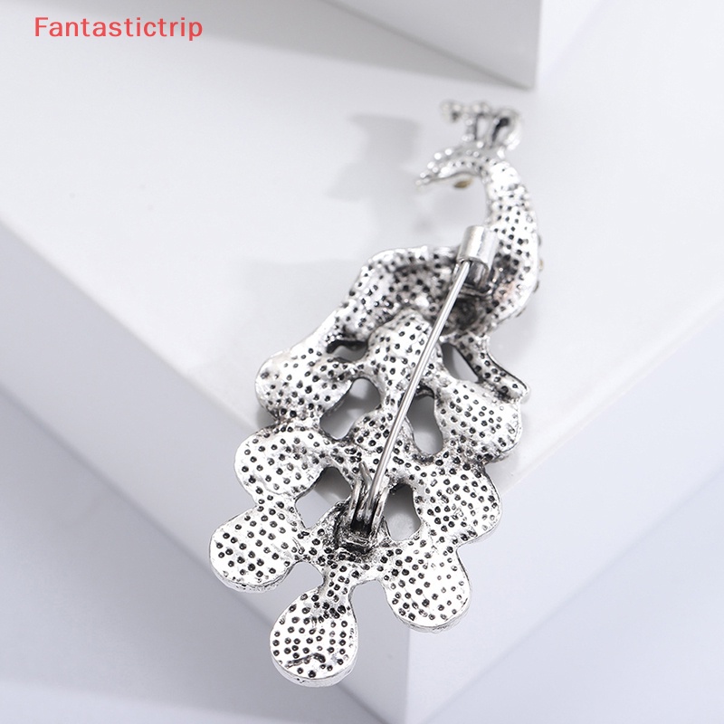 Ghim Cài Áo Hình Vỏ Sò / Chim Công Kiểu Vintage Thời Trang Cho Nữ