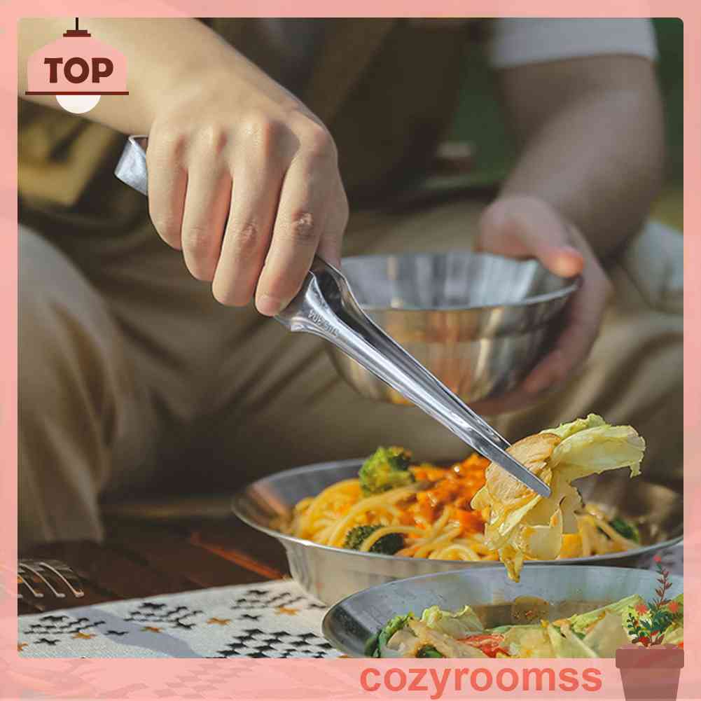 Bộ Muỗng Đũa Nĩa Bằng Thép Không Gỉ Tiện Dụng Khi Đi Cắm Trại