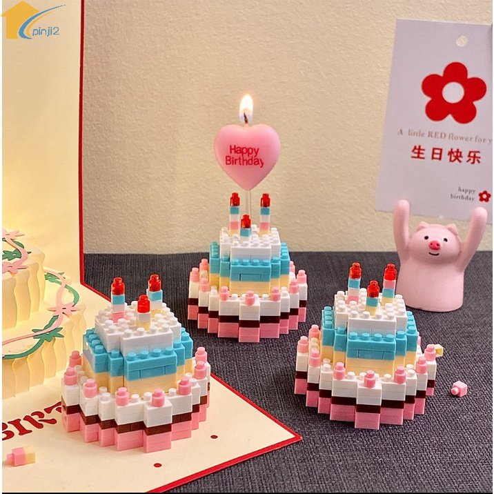Bộ Đồ Chơi Lắp Ráp Hình Bánh Kem Xinh Xắn Cho Bé