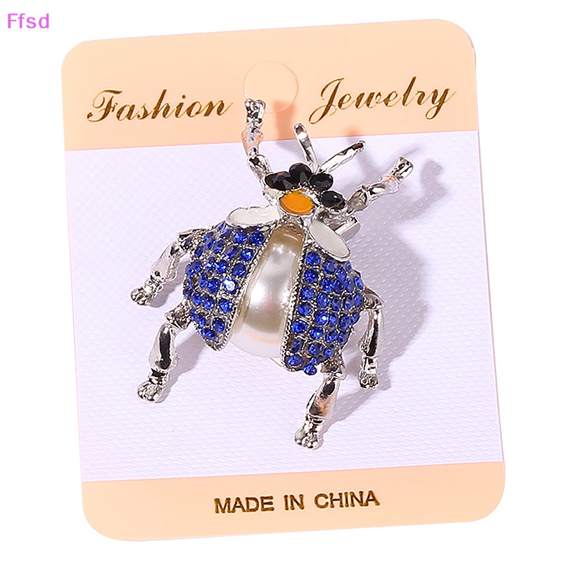 Ghim Cài Áo Hình Bọ Cánh Cứng Đính Đá Vintage Cho Nữ