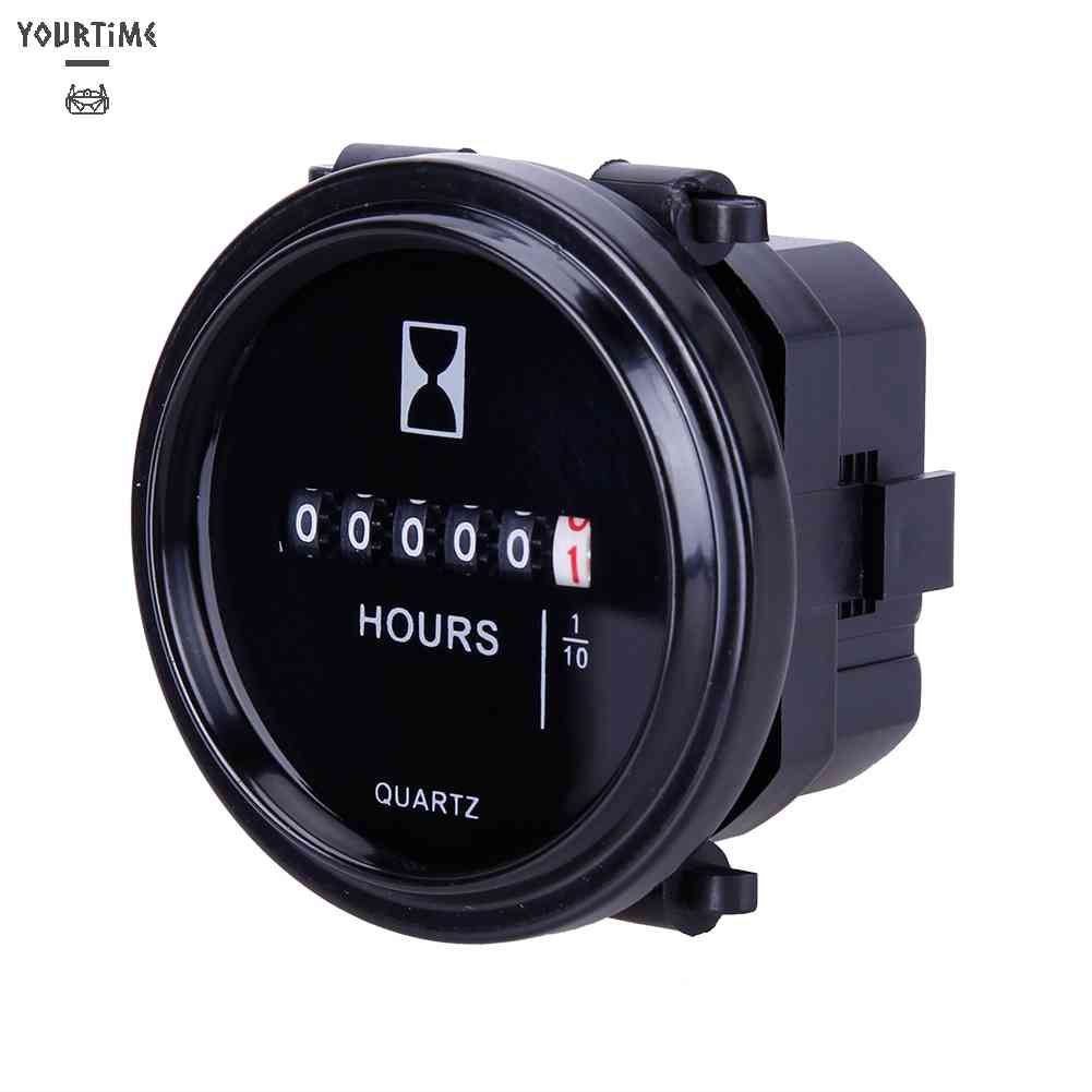 Đồng Hồ Đo Giờ 12v 24v 36v Màn Hình Tròn 2 &quot;Chống Thấm Nước Chuyên Dụng Cho Tàu