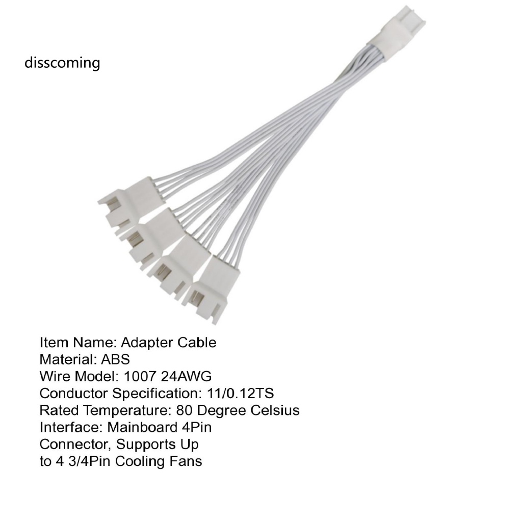 Băng Đô SL SL SL SL SL| Cáp Chia Quạt 4 Chiều Pwm Màu Đen Dài 15cm Đa Năng Tiện Dụng