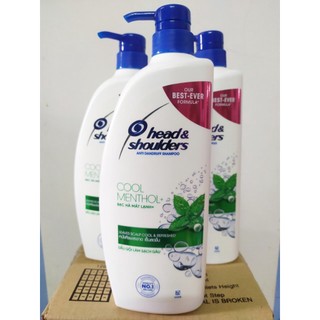 Dầu gội Head & Shoulder Chai 850ml mát lạnh sạch gàu