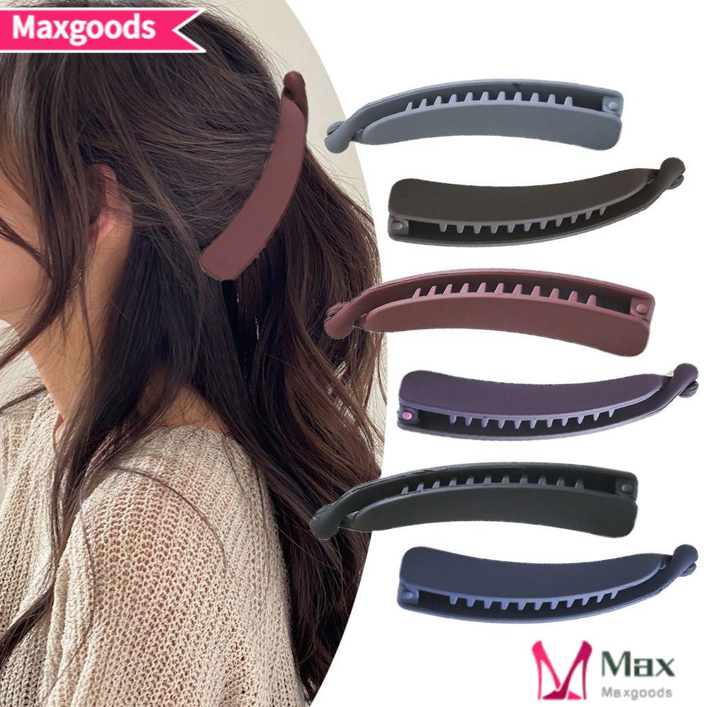 Kẹp Tóc Đuôi Ngựa Màu Sắc Trơn Bằng Nhựa