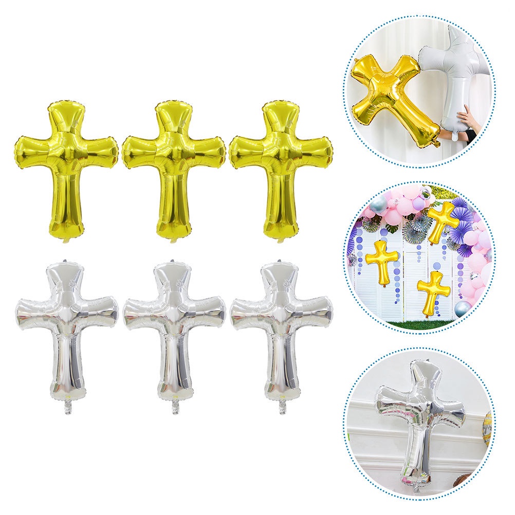 Set 6 Bong Bóng Màng Nhôm Trang Trí Tiệc