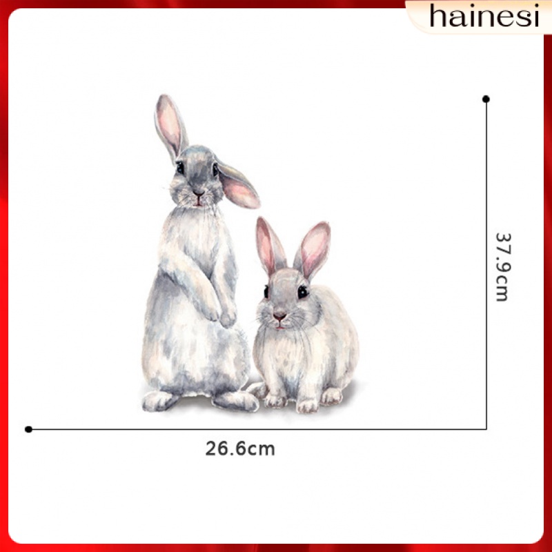 Miếng Dán Tường Trang Trí Hình Thỏ Phục Sinh Đáng Yêu Dành Cho Trẻ Em
