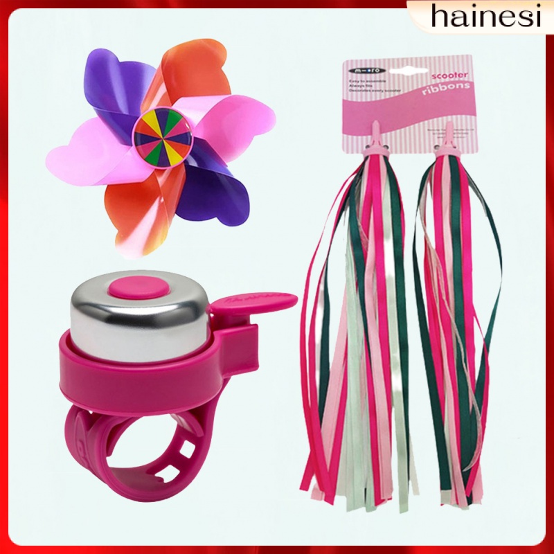 Set 3 Chong Chóng Gió Xe Đạp Màu Hồng Cho Bé Gái