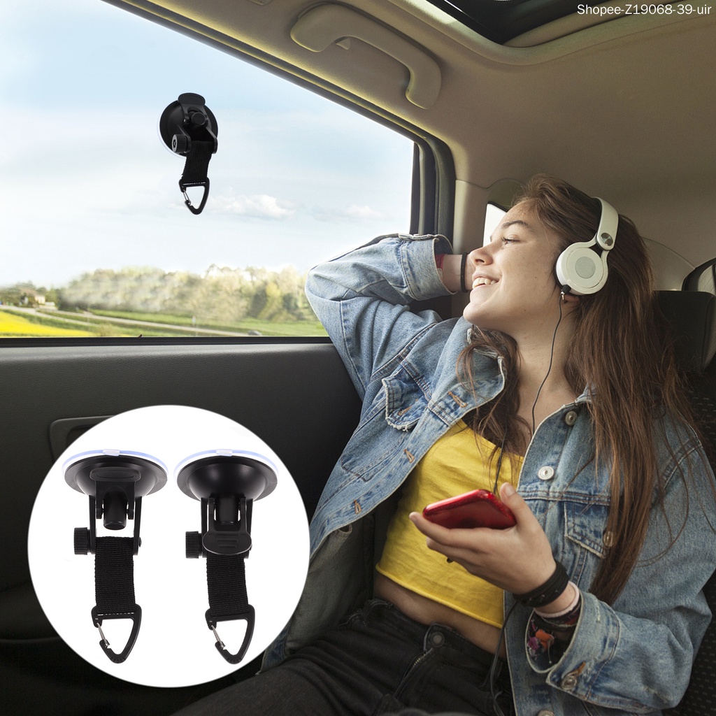 Set 4 Móc Treo Lều Trại Bằng Abs Có Giác Hút Tiện Dụng