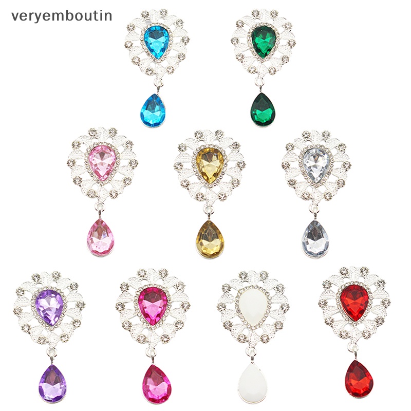 Trâm Cài Áo Hình Giọt Nước Đính Đá Hình Giọt Nước Sáng Tạo DIY