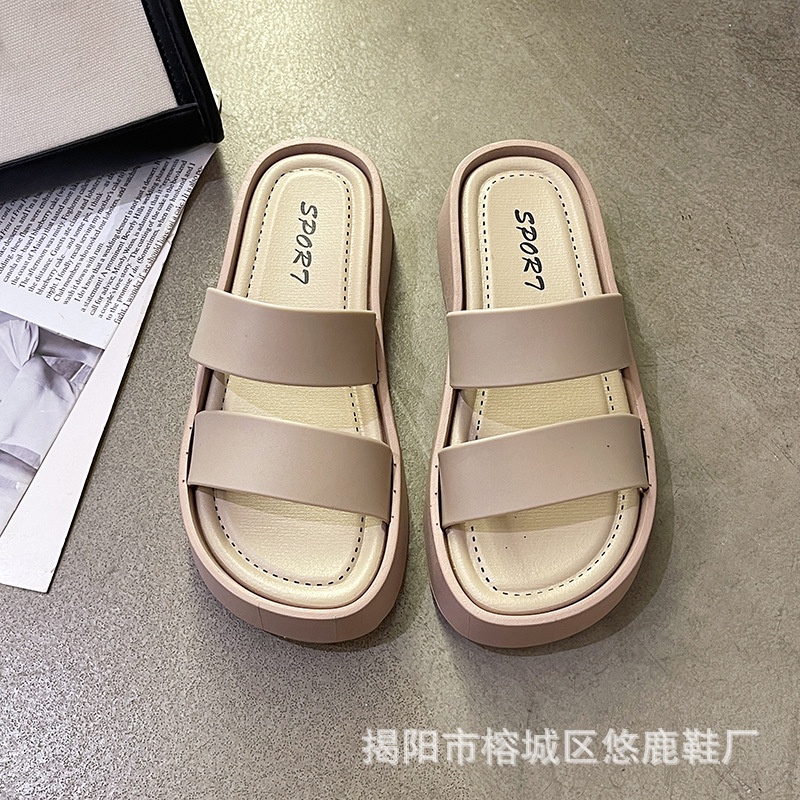 Dép Sandal Đế Dày Mềm Mại Thời Trang Dành Cho Nữ