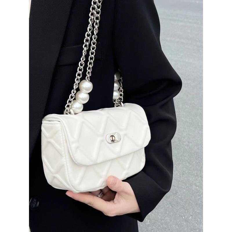 Túi Đeo Chéo Hình Vuông Nhỏ Đính Hạt Ngọc Trai Phong Cách niche Mới 2023 AC2284 Cho Nữ