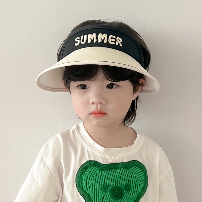 Mũ Chống Nắng Mùa Hè Vành Rộng Chống Tia Cực Tím Phong Cách Hàn Quốc Dễ Phối Đồ Cho Bé Trai Và Bé Gái