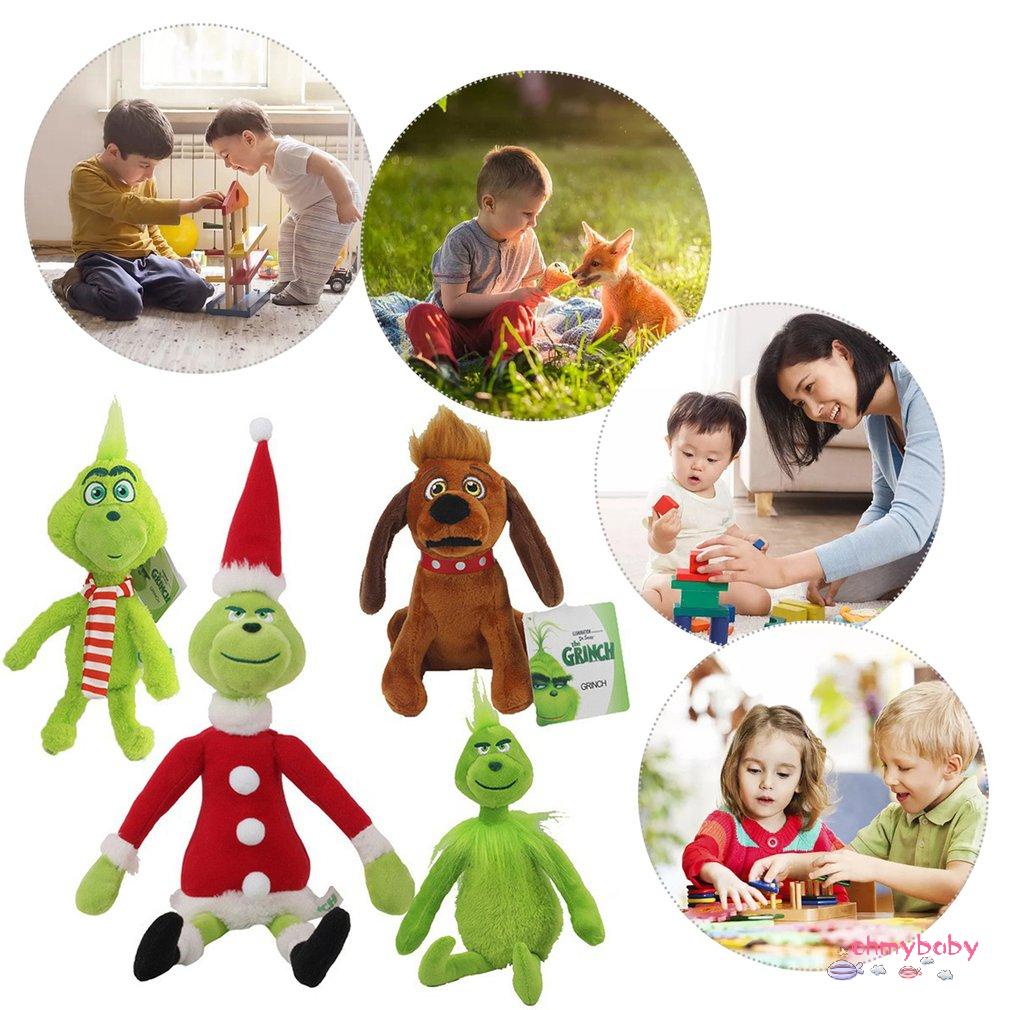 [OMB] Giáng Sinh Búp Bê Trẻ Em Chritmas Quà Ngộ Nghĩnh Grinch Lấy Trộm Nhồi Bông Sang Trọng Đồ Chơi Tặng [Z/2]
