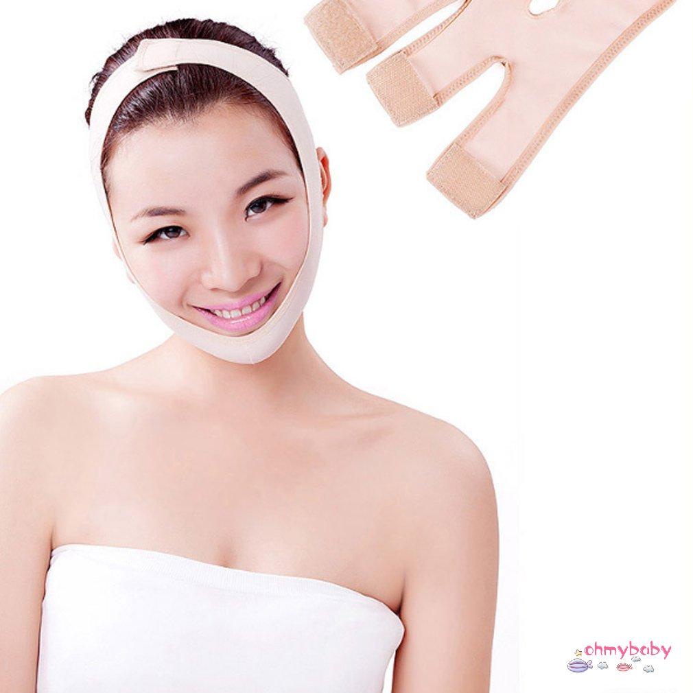 [OMB] Mặt nạ giảm béo mặt Nâng cơ Giảm má chống chảy xệ Hình dạng khuôn chữ V Dây đeo băng cho phụ nữ [Z/2]