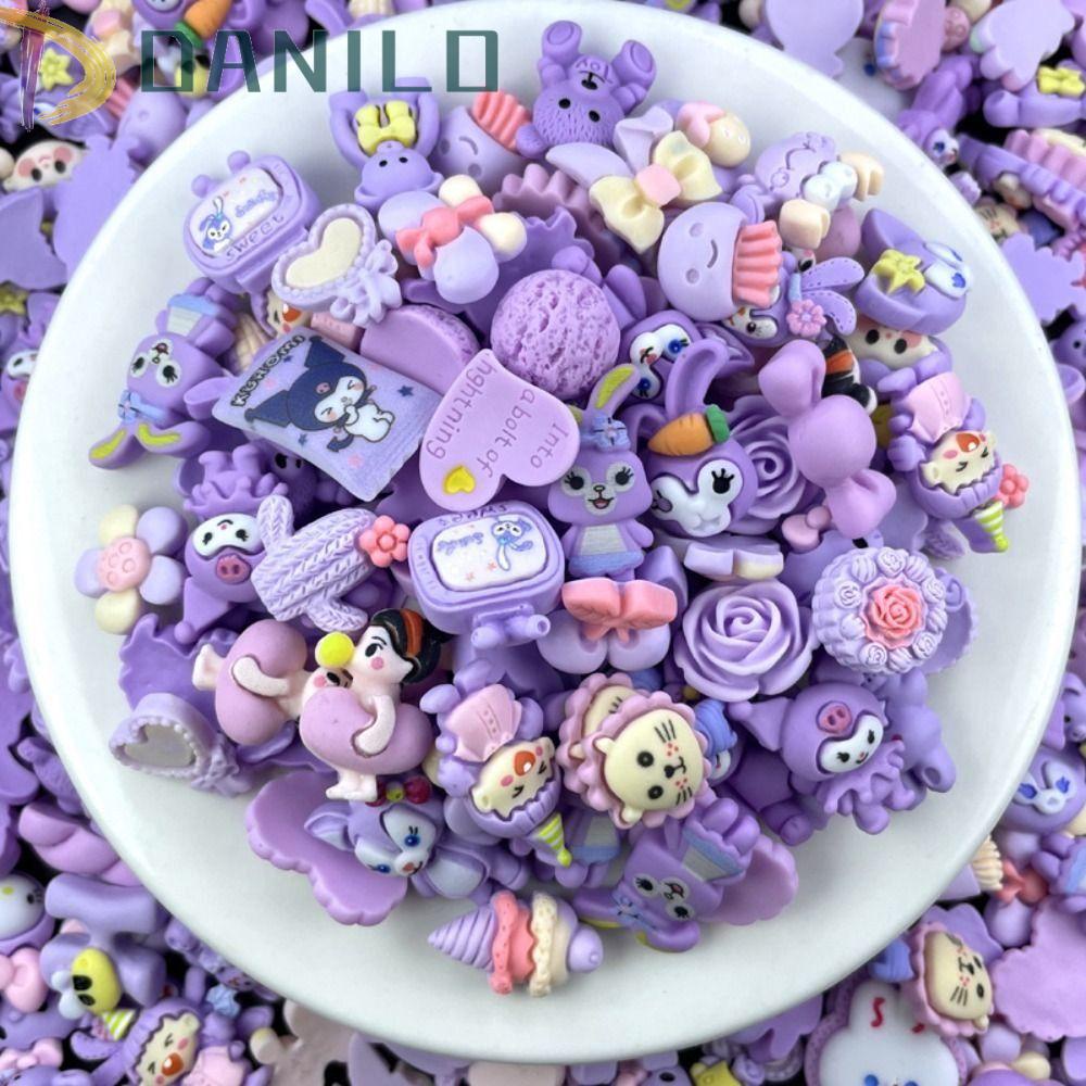 Danilo Phụ Kiện Kẹp Tóc Resin Phủ Resin Diy Hình Dáng Dễ Thương Để Làm Quà Tặng Cho Bé