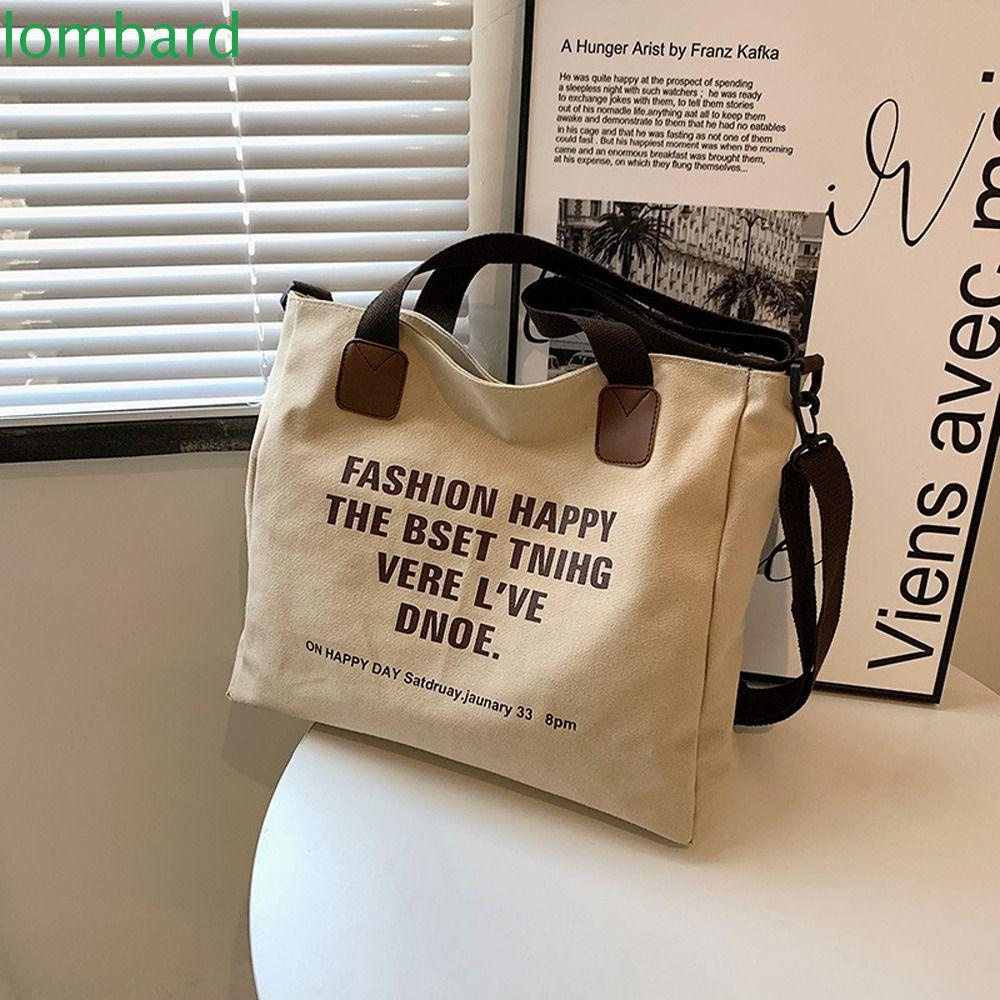 Túi vải Sức Chứa Lớn In Họa Tiết Chữ Thời Trang Đường Phố Cho Nữ