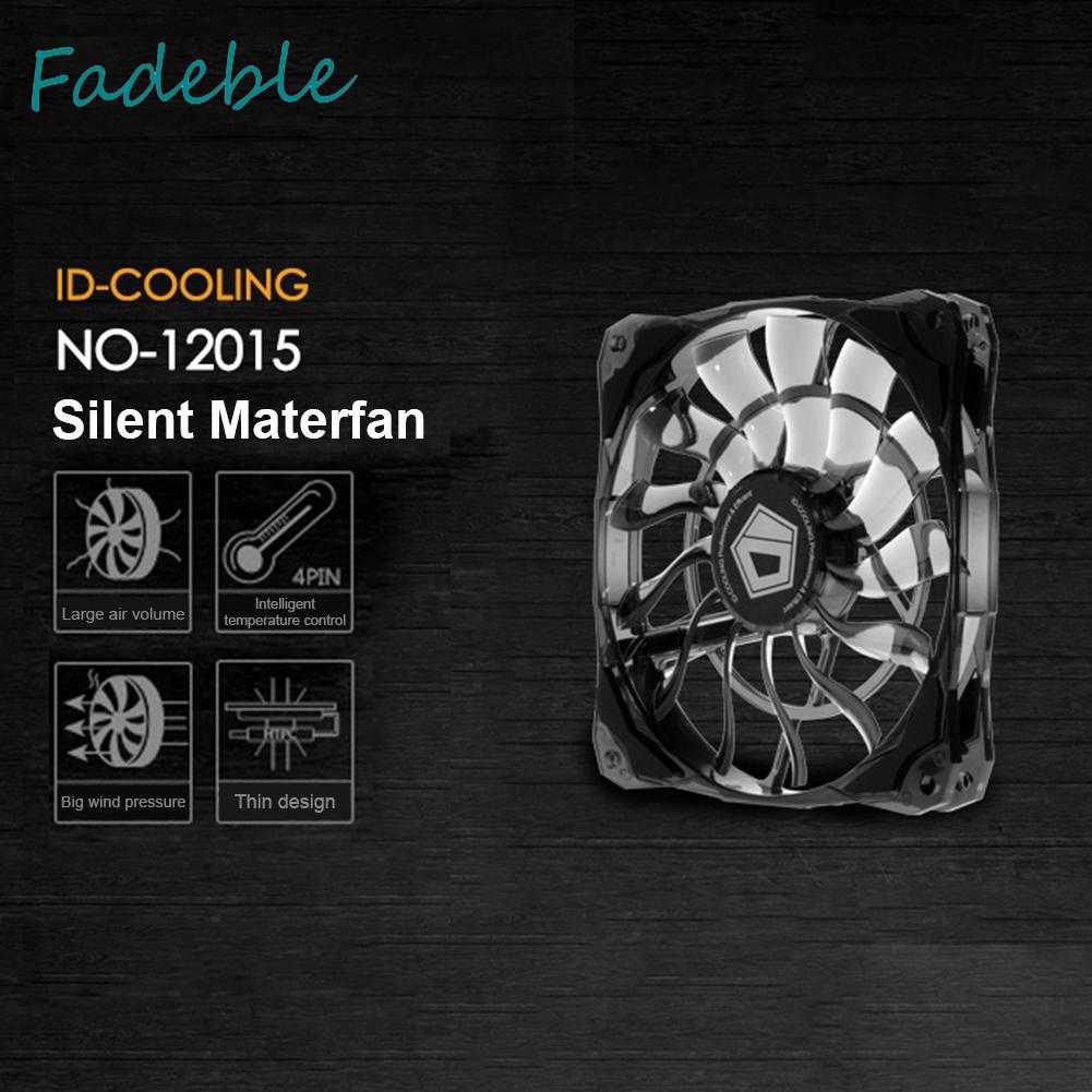 Quạt Tản Nhiệt Làm Mát 12cm Cho PC Case Chassis CPU 4 Pin Yên Tĩnh