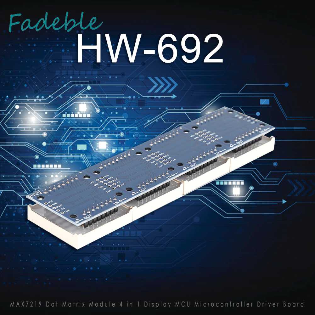 Bảng Mạch Điều Khiển Ma Trận 4 Trong 1 MAX7219