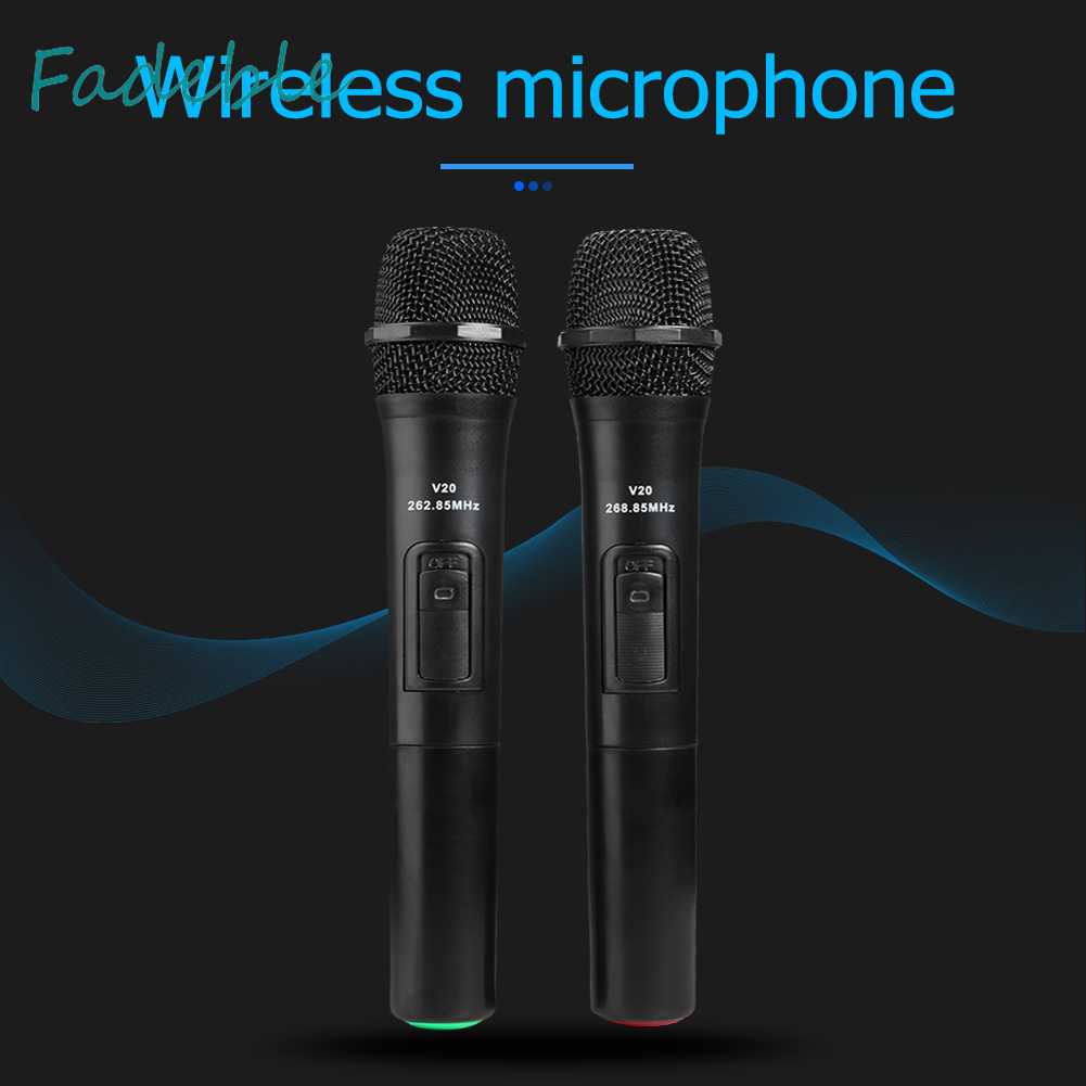 Set 2 Bộ Khuếch Đại Âm Thanh Micro Cầm Tay 20m Chuyên Dụng Cho Tiệc Cưới DJ