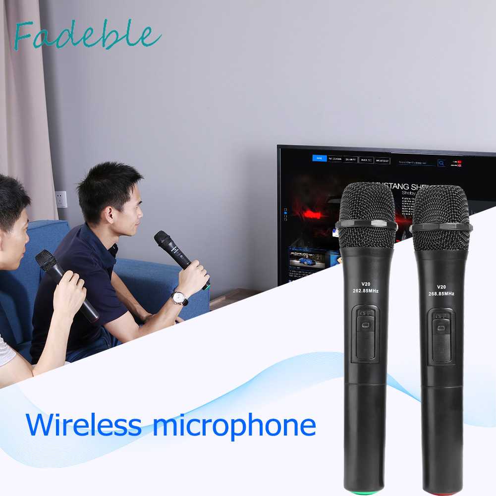 Set 2 Bộ Khuếch Đại Âm Thanh Micro Cầm Tay 20m Chuyên Dụng Cho Tiệc Cưới DJ