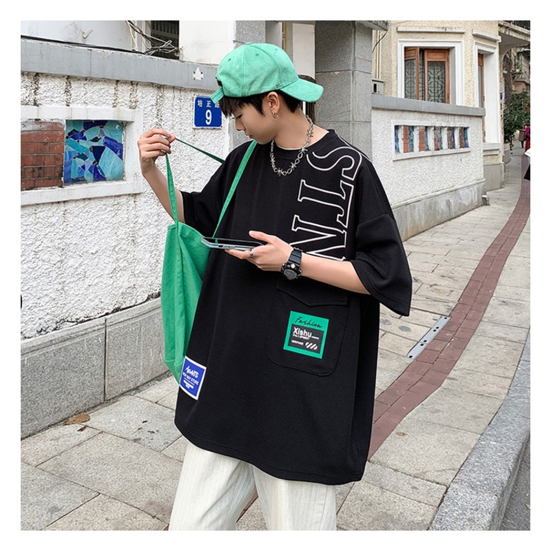 Áo Thun Tay Ngắn Bằng Lụa Lạnh Mỏng Plus Size Thời Trang Mùa Hè Cho Nam