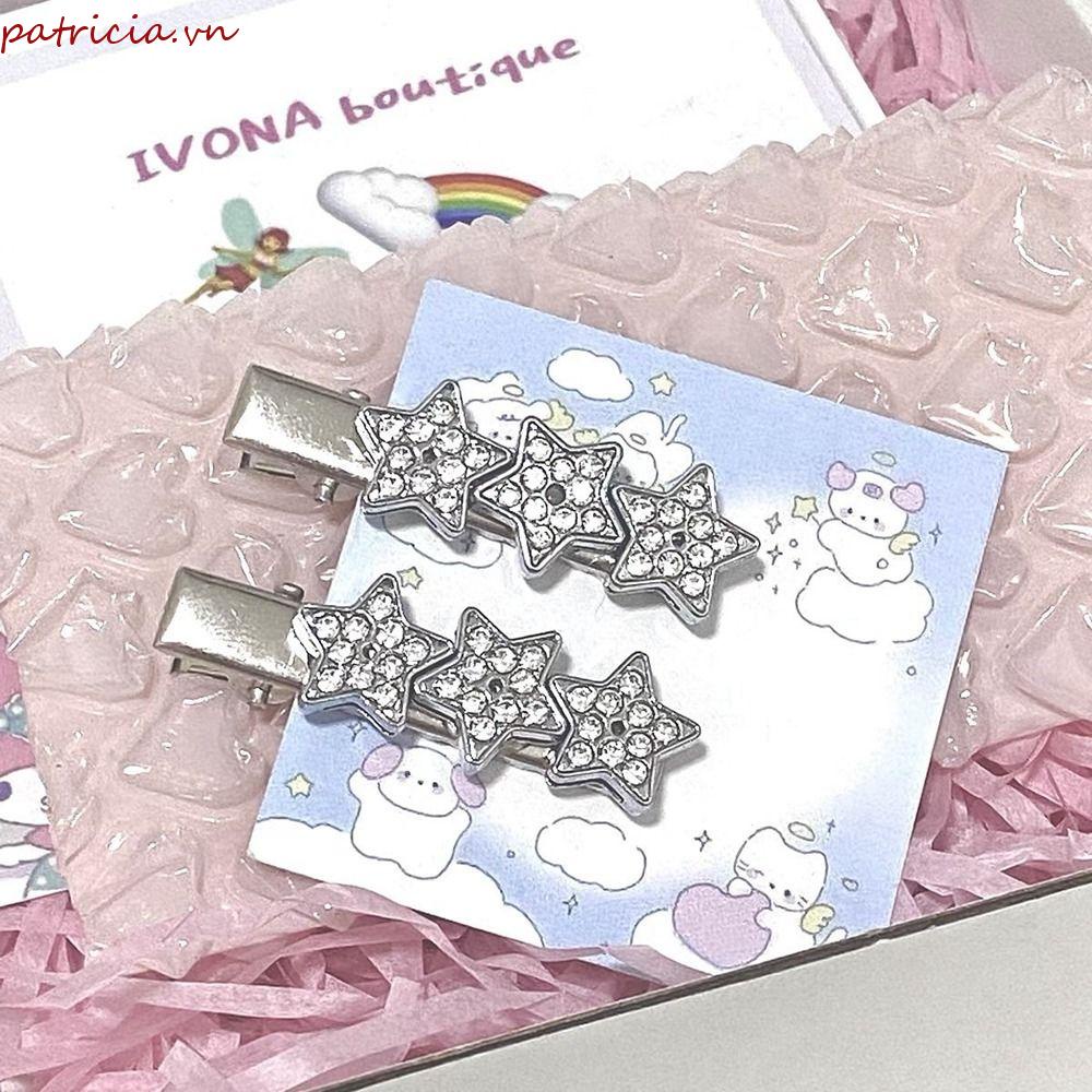 Kẹp Tóc Ngôi Sao Năm Cánh Bằng Kim Loại Dễ Thương Ngọt Ngào Y2k