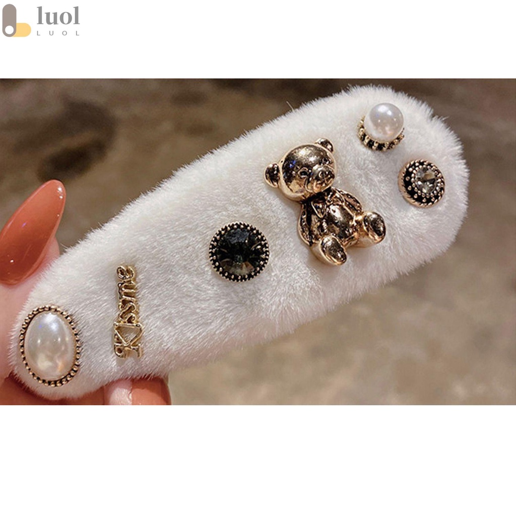 Luol Kẹp Tóc Kẹp Bên Hông Hình Vuông Dành Cho Bạn Nữ