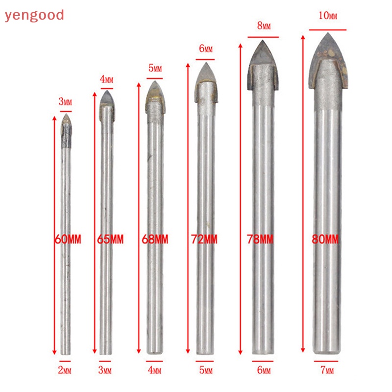 Bộ 4 / 6 / 7 Mũi Khoan Sứ / Gạch Men / Kính Chuyên Dụng