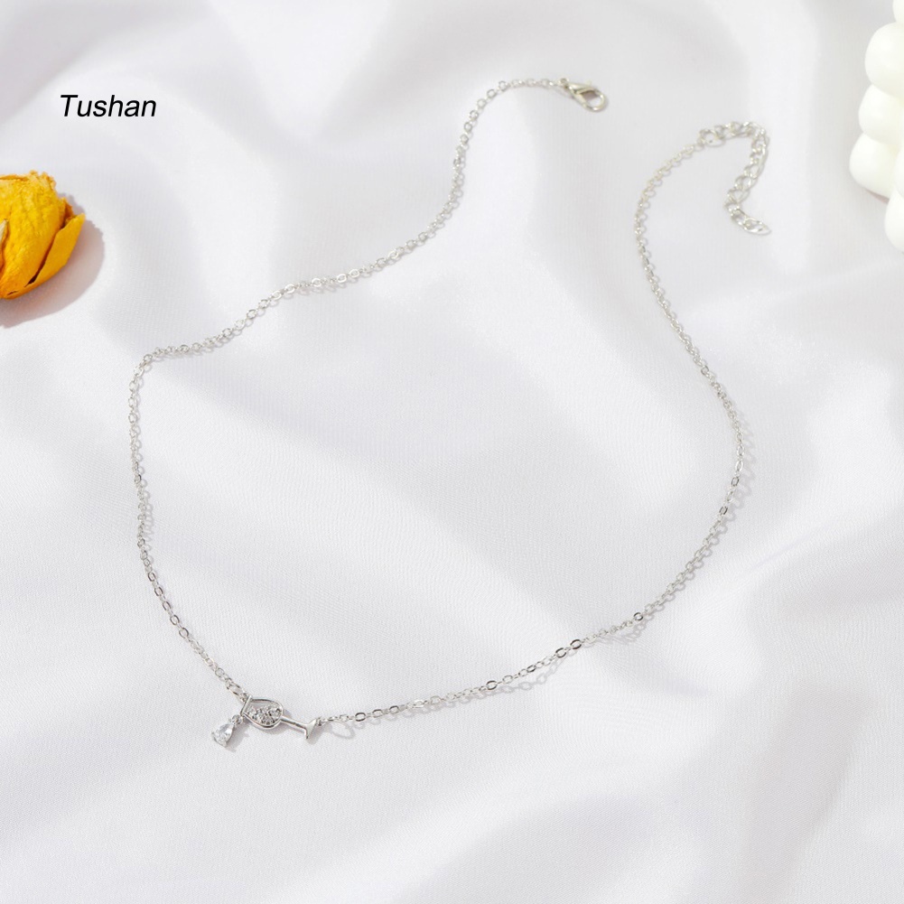 Vòng cổ Mặt Trái Tim Đính Đá Zircon Thời Trang