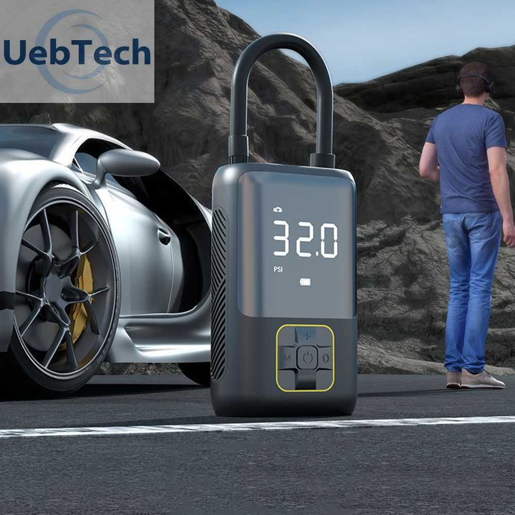 Máy Bơm Lốp Xe Điện Mini 4000mAh 150PSI Type-C USB