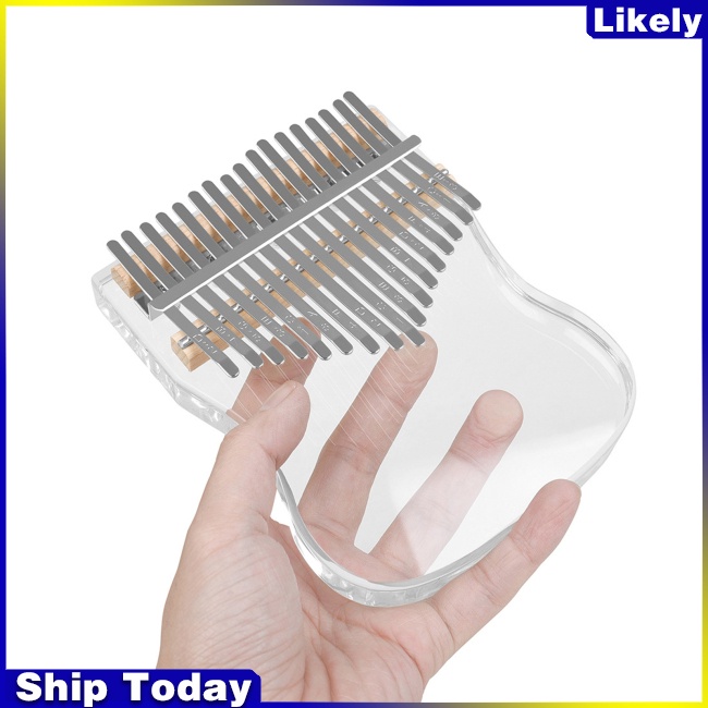 Đàn Kalimba 17 Phím Bằng Acrylic Trong Suốt Dành Cho Người Mới Bắt Đầu