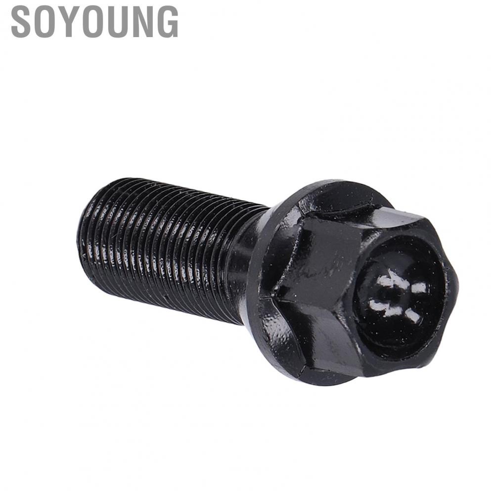 Soyoung Wheel Lug Bolt  Cold Forged Steel Locks Screw Black for Car