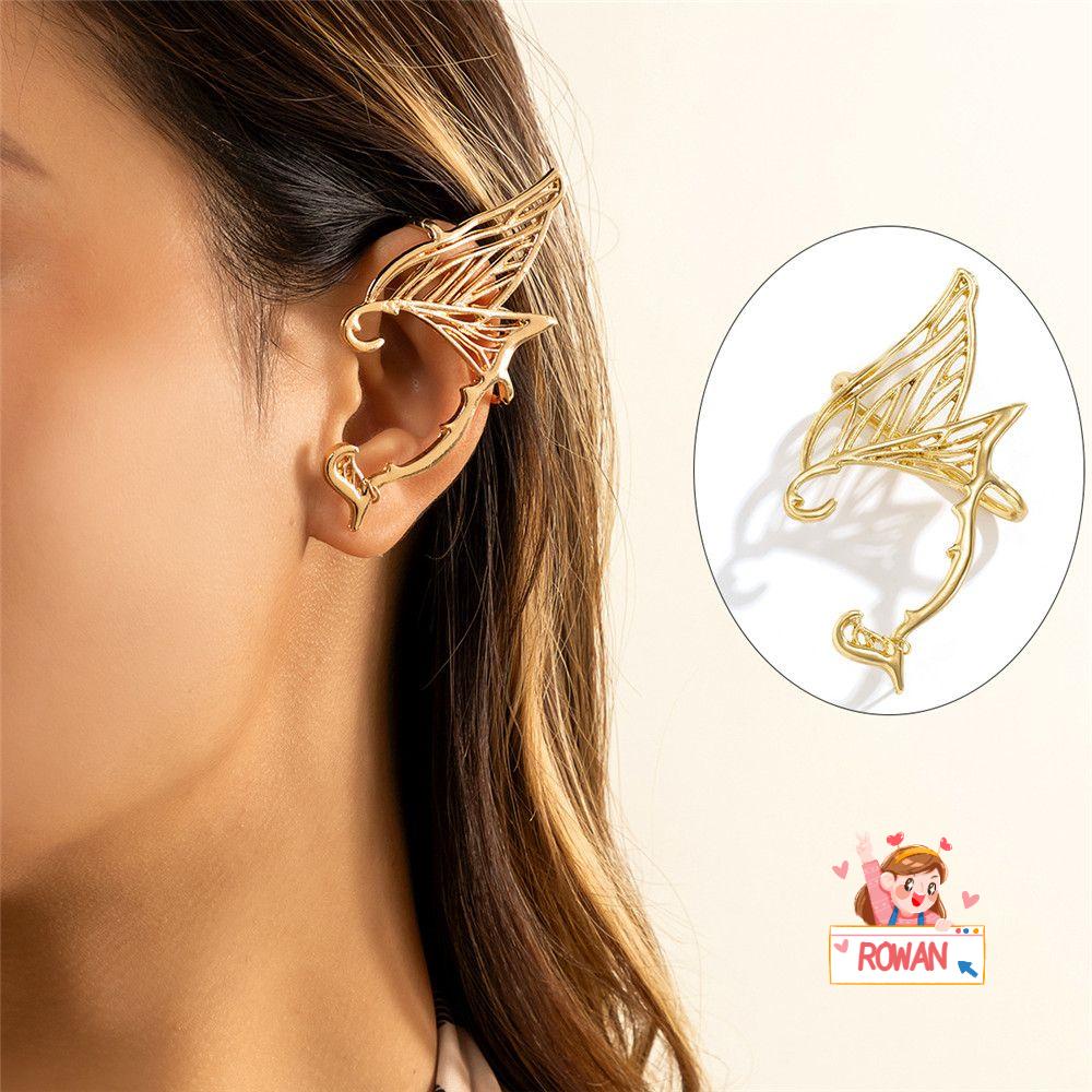 Bông Tai Kiểu Kẹp Hình Cánh Bướm Phong Cách Goth Goth Cho Nữ