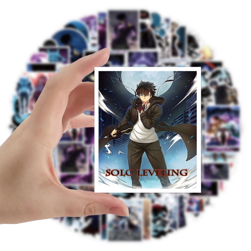 Z&M❀ Hình Dán Solo Cấp ❀ Bộ 50 Miếng Dán Chống Thấm Nước Kiểu Anime Nhật Bản Dễ Thương