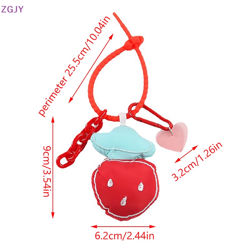 Móc Khóa Quả Dâu Nhiều Màu Đáng Yêu Dành Cho Nữ Mới