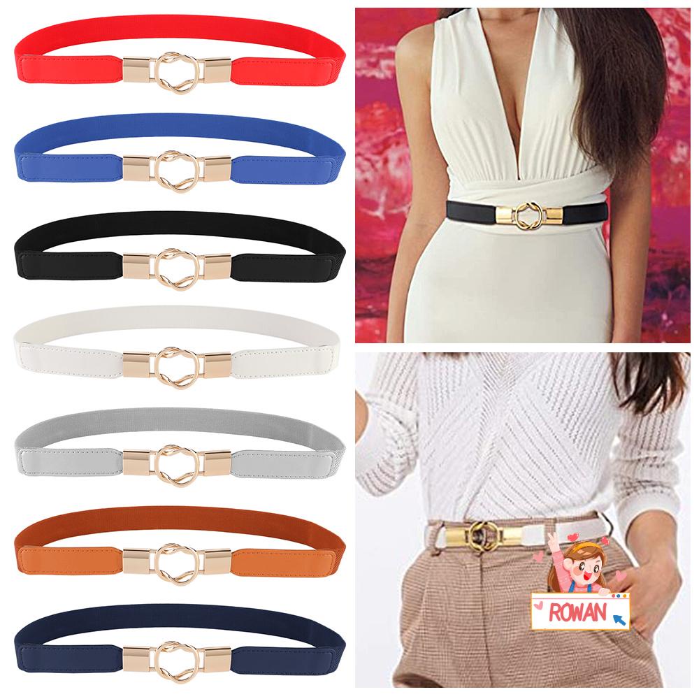 Thắt Lưng Da PU Bản Nhỏ Phối Đầm Thời Trang Nữ Tính