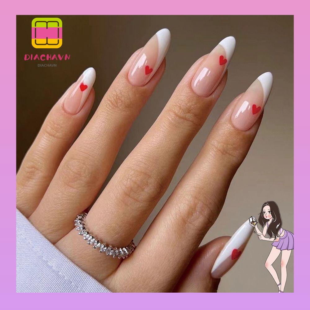 Hộp 24 Móng Tay Giả Thời Trang Cho Nữ