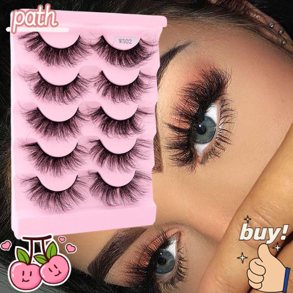 Bộ 5 Cặp Lông Mi Giả Dày Dài Mềm Mại Tái Sử Dụng Được