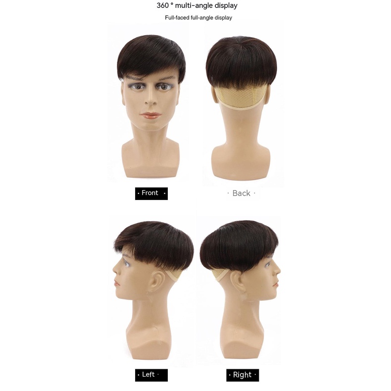 Khối Thay Thế Cho Đầu Nam Giới Bằng Vải Dệt Tay Ngắn