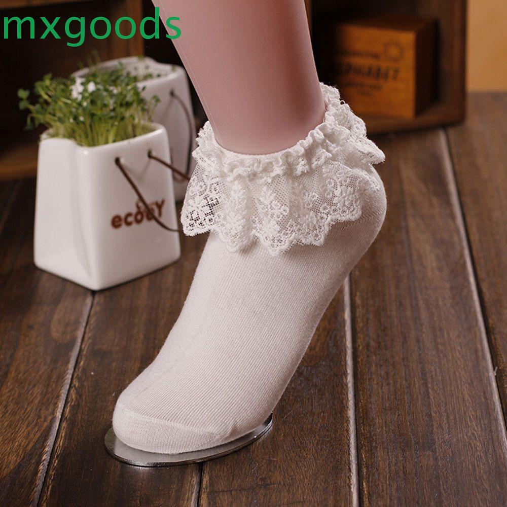 Đôi Vớ Phối Ren Hoa Phong Cách Vintage Dễ Thương Cho Nữ