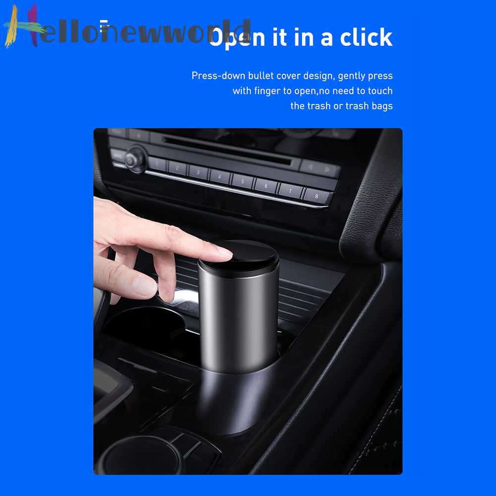 BASEUS Thùng Rác Cỡ Lớn 500ml Tiện Dụng Dành Cho Xe Hơi