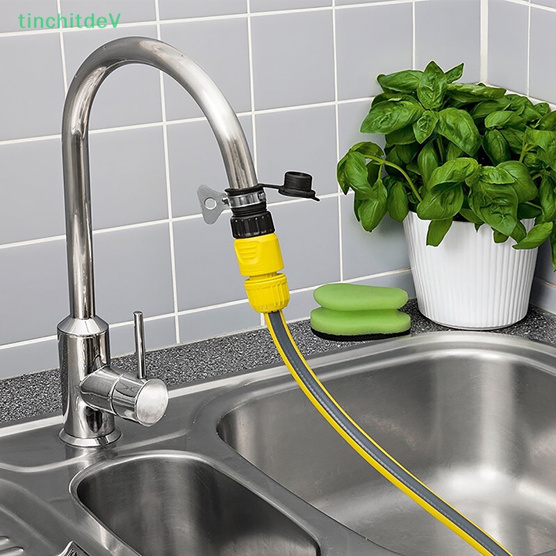 Đầu Nối Ống Nước Tưới Cây Bằng Nhựa Siêu Bền Tiện Dụng Cho Sân Vườn